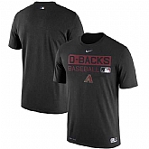 Men's Arizona Diamondbacks Nike Black Authentic Collection Legend Team Issue Performance T-Shirt,baseball caps,new era cap wholesale,wholesale hats